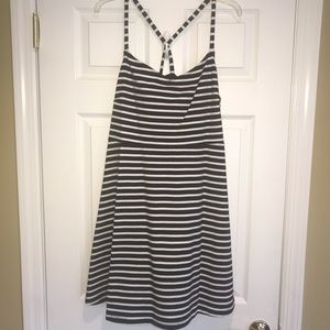 Black and White Striped Dress